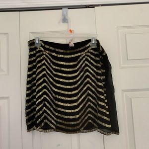 old beaded chiffon skirt
